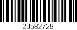 Código de barras (EAN, GTIN, SKU, ISBN): '20582729'