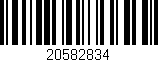Código de barras (EAN, GTIN, SKU, ISBN): '20582834'