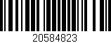 Código de barras (EAN, GTIN, SKU, ISBN): '20584823'
