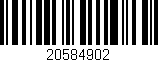 Código de barras (EAN, GTIN, SKU, ISBN): '20584902'