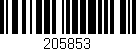 Código de barras (EAN, GTIN, SKU, ISBN): '205853'