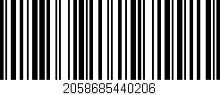 Código de barras (EAN, GTIN, SKU, ISBN): '2058685440206'