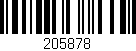 Código de barras (EAN, GTIN, SKU, ISBN): '205878'