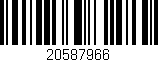 Código de barras (EAN, GTIN, SKU, ISBN): '20587966'