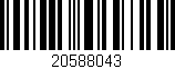 Código de barras (EAN, GTIN, SKU, ISBN): '20588043'