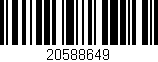 Código de barras (EAN, GTIN, SKU, ISBN): '20588649'