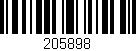 Código de barras (EAN, GTIN, SKU, ISBN): '205898'