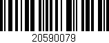 Código de barras (EAN, GTIN, SKU, ISBN): '20590079'