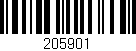 Código de barras (EAN, GTIN, SKU, ISBN): '205901'