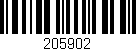 Código de barras (EAN, GTIN, SKU, ISBN): '205902'