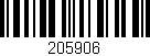 Código de barras (EAN, GTIN, SKU, ISBN): '205906'