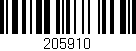 Código de barras (EAN, GTIN, SKU, ISBN): '205910'