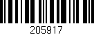 Código de barras (EAN, GTIN, SKU, ISBN): '205917'