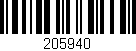 Código de barras (EAN, GTIN, SKU, ISBN): '205940'