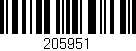 Código de barras (EAN, GTIN, SKU, ISBN): '205951'