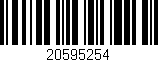 Código de barras (EAN, GTIN, SKU, ISBN): '20595254'