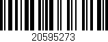 Código de barras (EAN, GTIN, SKU, ISBN): '20595273'