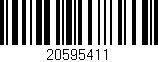 Código de barras (EAN, GTIN, SKU, ISBN): '20595411'