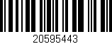 Código de barras (EAN, GTIN, SKU, ISBN): '20595443'