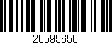 Código de barras (EAN, GTIN, SKU, ISBN): '20595650'