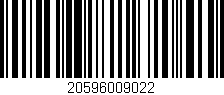 Código de barras (EAN, GTIN, SKU, ISBN): '20596009022'