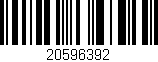 Código de barras (EAN, GTIN, SKU, ISBN): '20596392'
