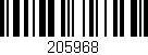 Código de barras (EAN, GTIN, SKU, ISBN): '205968'