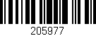 Código de barras (EAN, GTIN, SKU, ISBN): '205977'