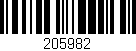 Código de barras (EAN, GTIN, SKU, ISBN): '205982'