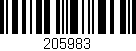 Código de barras (EAN, GTIN, SKU, ISBN): '205983'