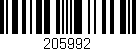 Código de barras (EAN, GTIN, SKU, ISBN): '205992'