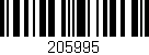 Código de barras (EAN, GTIN, SKU, ISBN): '205995'