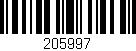 Código de barras (EAN, GTIN, SKU, ISBN): '205997'