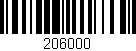 Código de barras (EAN, GTIN, SKU, ISBN): '206000'