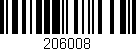 Código de barras (EAN, GTIN, SKU, ISBN): '206008'