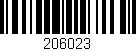 Código de barras (EAN, GTIN, SKU, ISBN): '206023'