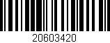 Código de barras (EAN, GTIN, SKU, ISBN): '20603420'
