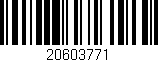 Código de barras (EAN, GTIN, SKU, ISBN): '20603771'