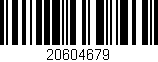 Código de barras (EAN, GTIN, SKU, ISBN): '20604679'