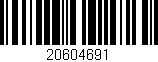 Código de barras (EAN, GTIN, SKU, ISBN): '20604691'