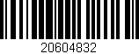 Código de barras (EAN, GTIN, SKU, ISBN): '20604832'