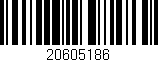 Código de barras (EAN, GTIN, SKU, ISBN): '20605186'
