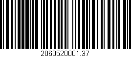 Código de barras (EAN, GTIN, SKU, ISBN): '2060520001.37'