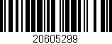 Código de barras (EAN, GTIN, SKU, ISBN): '20605299'