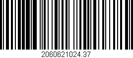 Código de barras (EAN, GTIN, SKU, ISBN): '2060621024.37'