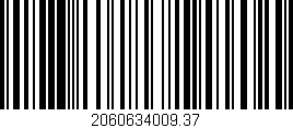 Código de barras (EAN, GTIN, SKU, ISBN): '2060634009.37'
