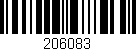 Código de barras (EAN, GTIN, SKU, ISBN): '206083'