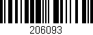 Código de barras (EAN, GTIN, SKU, ISBN): '206093'