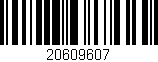 Código de barras (EAN, GTIN, SKU, ISBN): '20609607'