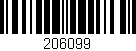 Código de barras (EAN, GTIN, SKU, ISBN): '206099'